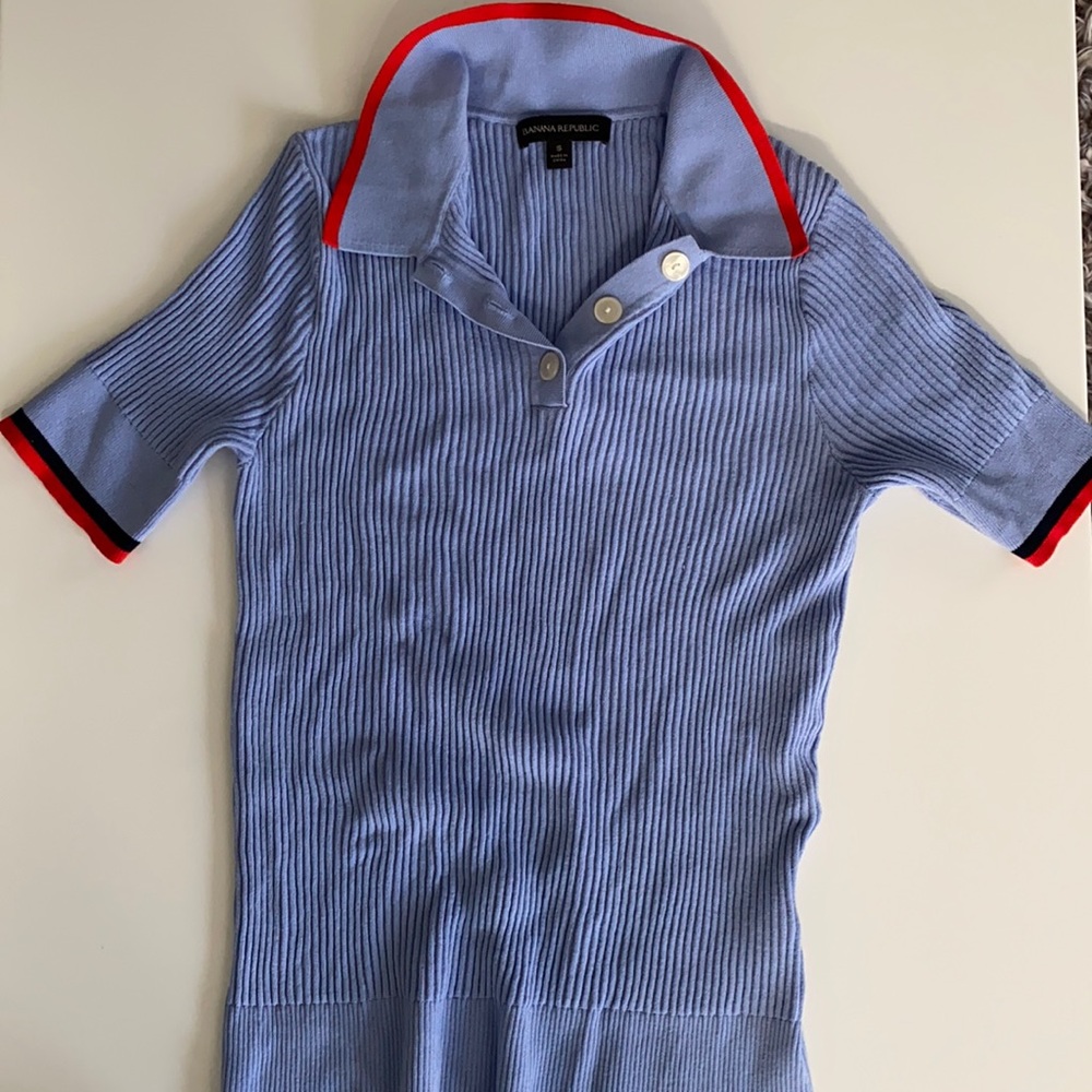 BANANA REPUBLIC collared short sleeve